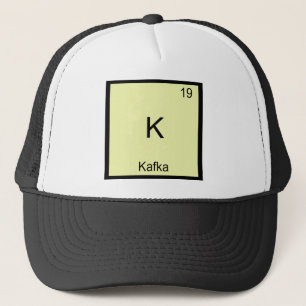 K - Kafka Roligt Kemiskt Element Symbol T-Shirt Truckerkeps