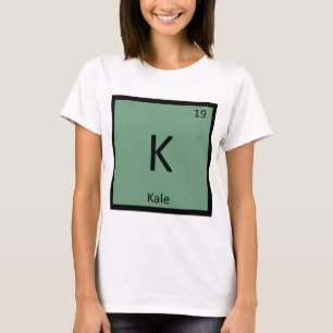 K - Kål Grönsak Kemi Periodiska Systemet Symbol Tee Shirt