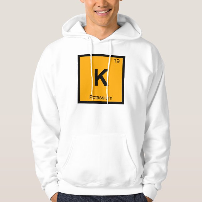 K - Kalium Kemi Periodiska Systemet Symbol Munkjacka (Framsida)