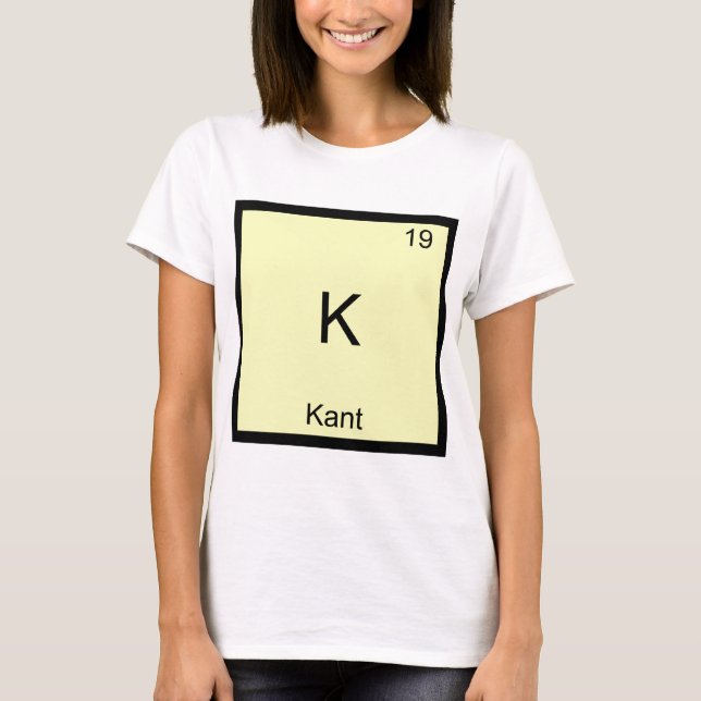 K - Kant Funny Inslag kemi Symbol Tee (Framsida)