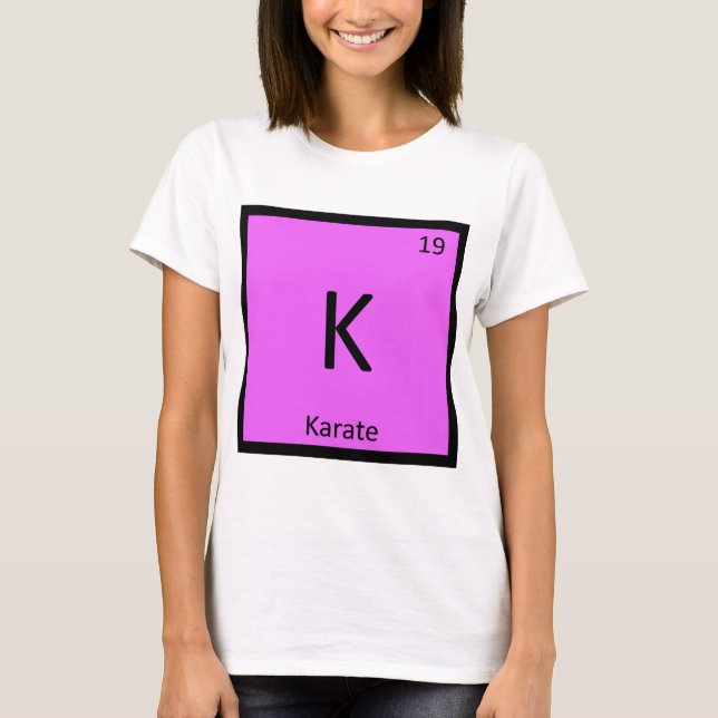 K - Karate Kampkonst Kemi Periodiska Systemet Tröja (Framsida)