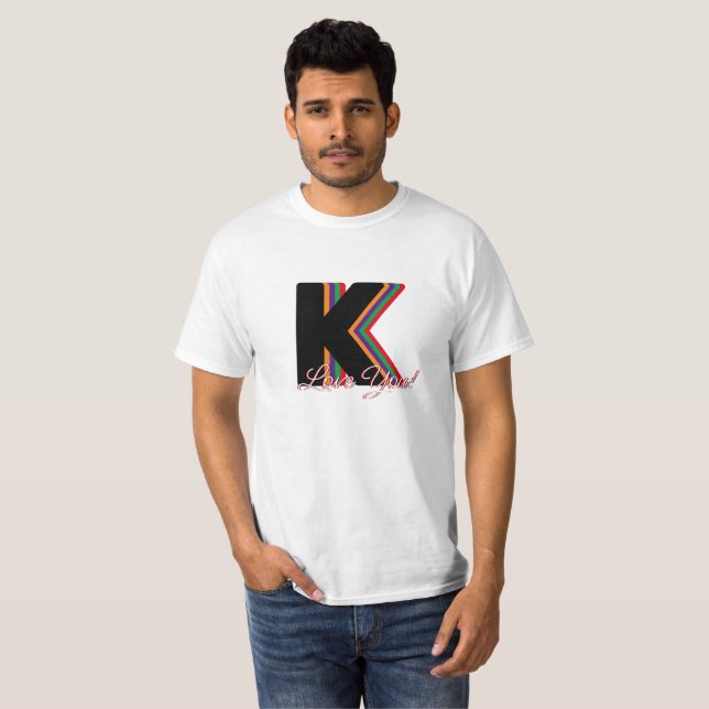 K Kärlek du T Shirt (Hel framsida)