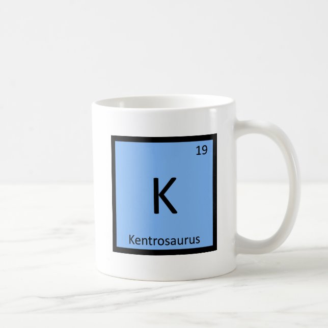 K - Kentrosaurus Dinosaur Kemi Symbol Kaffemugg (Höger)