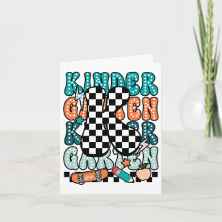 K Kindergarten Teacher Checkated Back to school Ki Kort