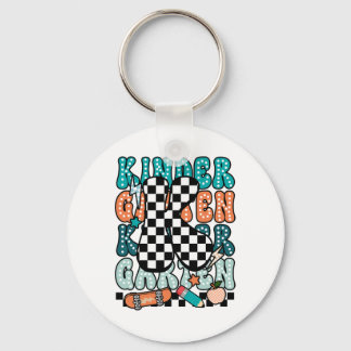 K Kindergarten Teacher Checkered Back To School Ki Nyckelring