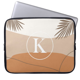 K - Knitial Monogram Brev K Abstract Design Laptop Fodral