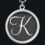 K Monogram Anpassningsbar Pendant Necklace Silverpläterat Halsband<br><div class="desc">K Monogram Anpassningsbar Pendant Necklace.</div>