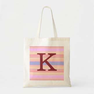 K: Monogram K Summer Rand Roligt Tote Bag Tygkasse