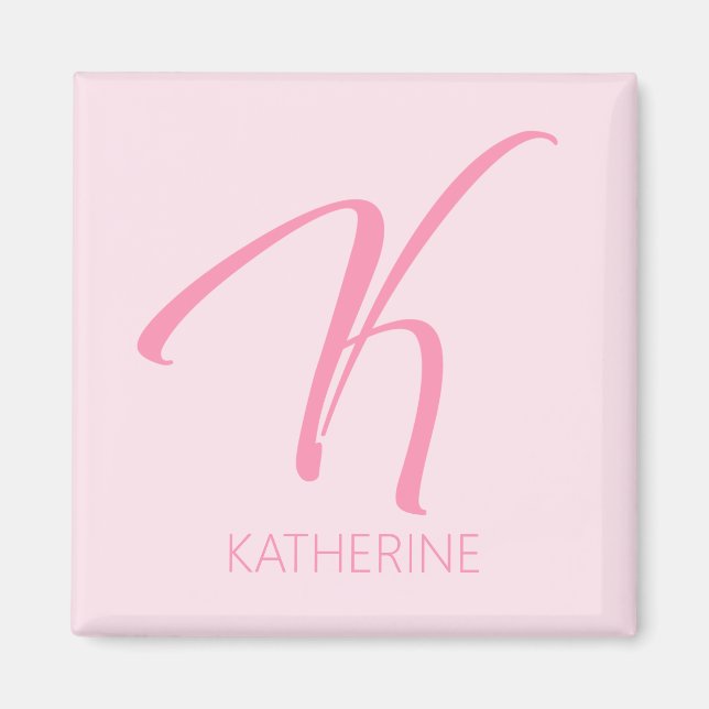 K Monogram-Personlig Magnet (Framsidan)