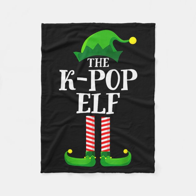 K-p Elf Matching Family Group Christmas Party Pyja Fleecefilt (Framsidan)