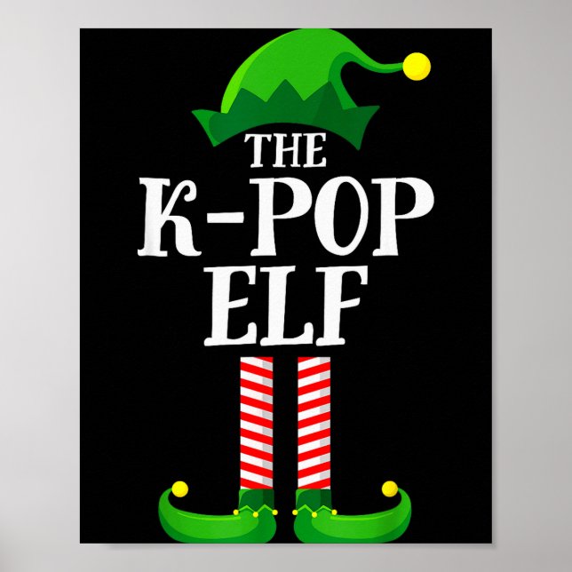 K-p Elf Matching Family Group Christmas Party Pyja Poster (Framsidan)