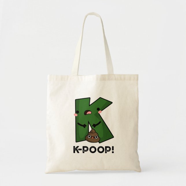 K-poop Funny K-pop Poo Pun Tygkasse (Framsidan)