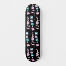 K-pop älskar koreansk pop fan monogram svart rosa