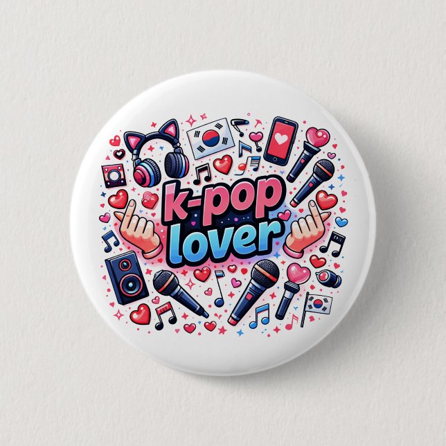 K-Pop Älskare Knapp (Framsida)