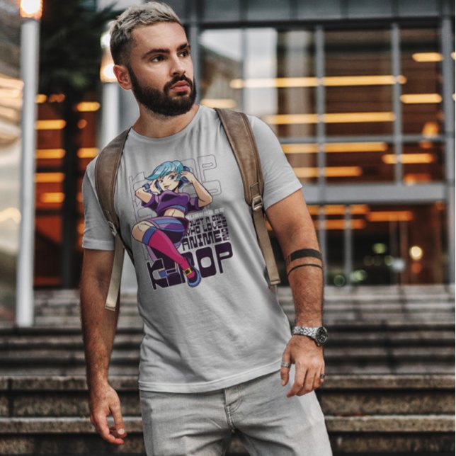 K Pop and Anime Girl Quote T Shirt (Skapare uppladdad)