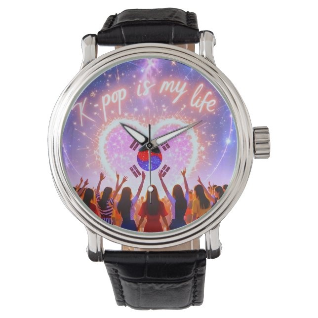 K-pop är mitt liv utsökt över Galaxy Armbandsur (Framsida)