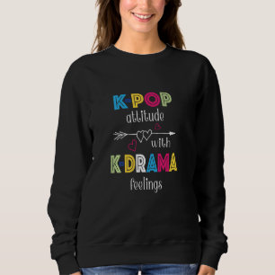 K pop-attityd med K Drama Feelings Kärlek Hearts A T Shirt