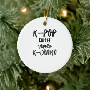 K-pop-Cénér k-drama Julgransprydnad Keramik