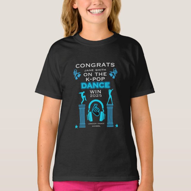 K-Pop Dance Competition Winner Grattiss T Shirt (Framsida)