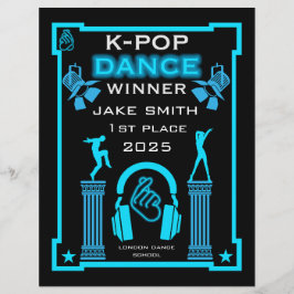 K-Pop-danstävlingcertifikat