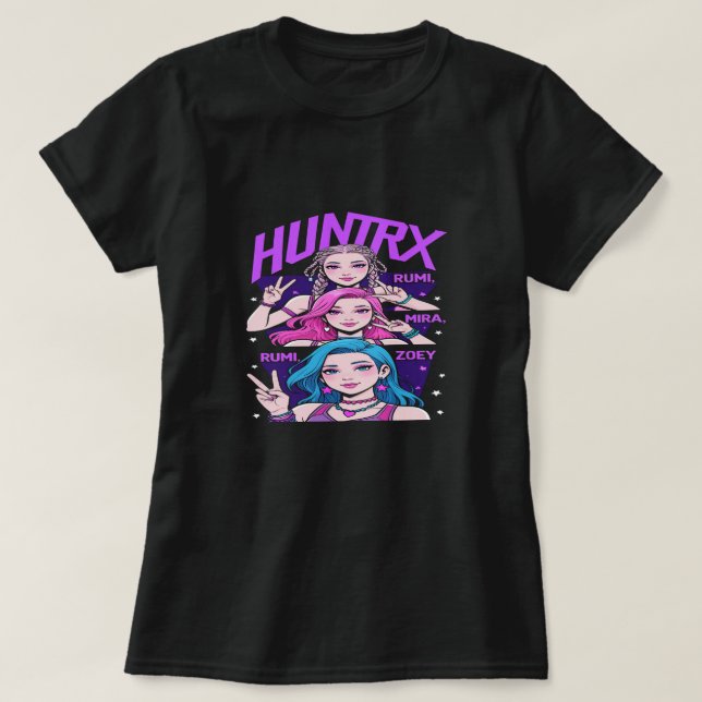 K-Pop Demon Hunters Team Officiellt T Shirt (Design framsida)