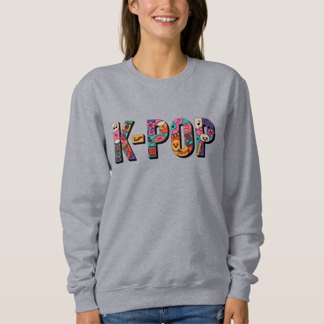 K-POP: Doodle Pop T Shirt (Framsida)