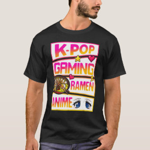 K-Pop Gaming Ramen Fläkt T Shirt