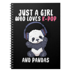 K Pop Gifts Girls Women Music Panda Koreapp Anteckningsbok
