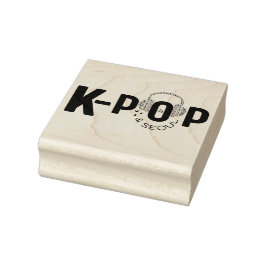 K-Pop Heart & SEOUL Rubber Frimärke Stämpel