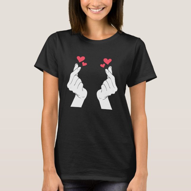 K Pop HEarth Koreanska Drama Kdrama Girls Kpop T Shirt (Framsida)