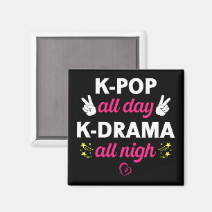 K-Pop hela dagen K-Drama hela natten, koreansk mus Magnet