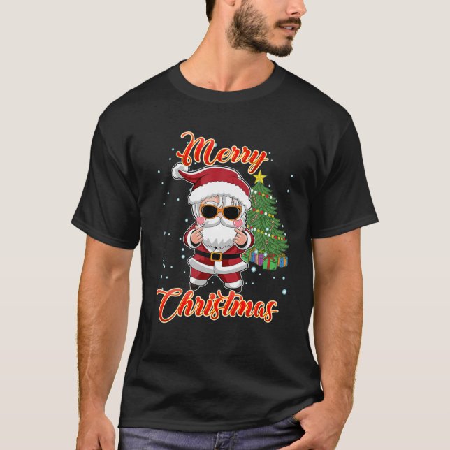 K-Pop Idol Jultomten Cute Santa K Pop Jul T Shirt (Framsida)