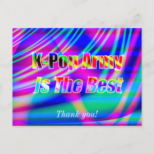 K-Pop konst Vykort