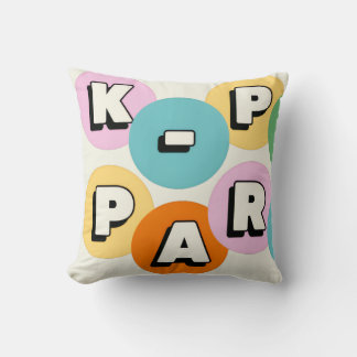 K-pop koreansk pop tema anpassat namn kudde