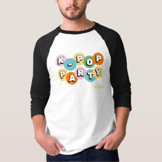 K-pop koreansk pop tema anpassat namn t shirt