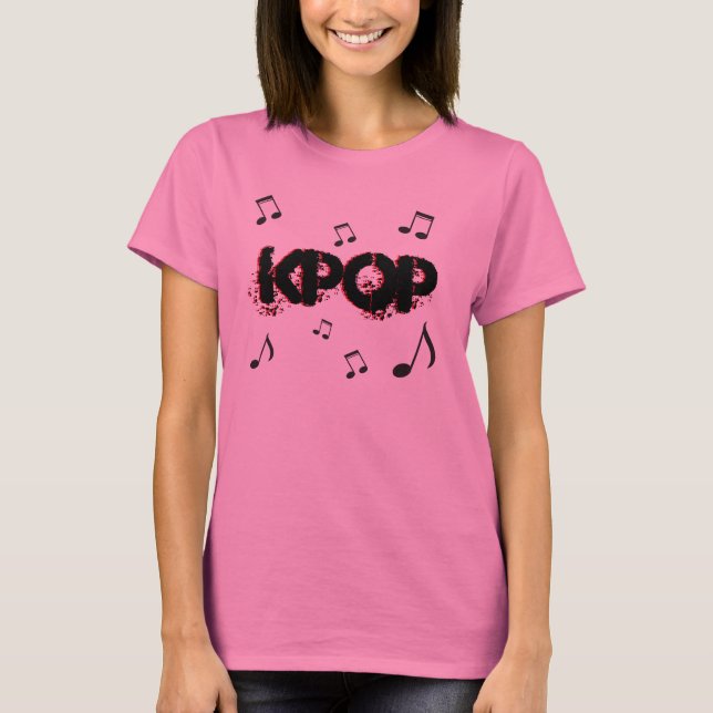 K-pop Kpop Koreansk musik T Shirt (Framsida)