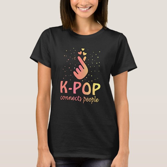 K Pop Kpop Sång Pausad 2 T Shirt (Framsida)