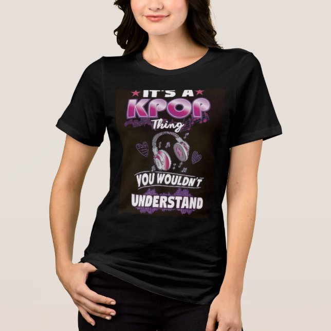 K-Pop Kvinnor  T Shirt (Framsida)