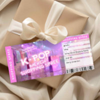 K-Pop Merch Shopping Spree Reveal Biljettkort
