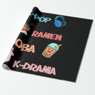 K-Pop Mode för Fläkt av korean K-Drama & K-Pop Presentpapper