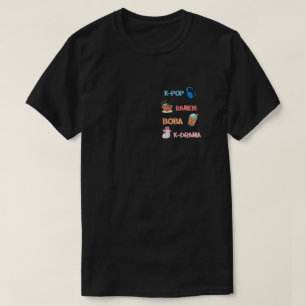 K-Pop Mode för Fläkt av korean K-Drama & K-Pop T Shirt