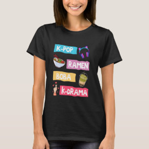 K POP Mode för Fläkt för koreanska K Drama & K POP T Shirt
