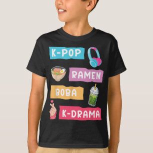 K-Pop Mode för Fläkt vid koreanska K-Drama & K-Pop T Shirt
