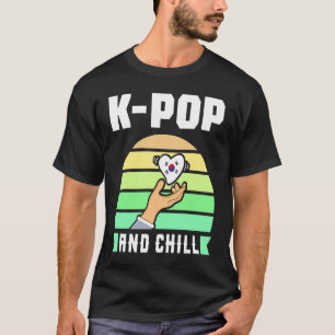 K Pop Music and Chill South Korea Panda Music Seou T Shirt
