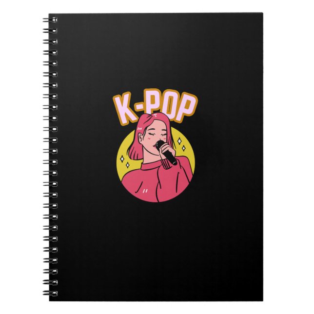 K-pop Music Anteckningsbok (Framsidan)