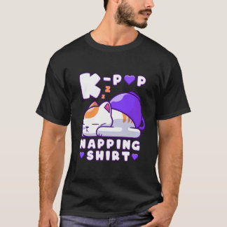 K-pop Music Sleeping Cat K-pop Napping T Shirt