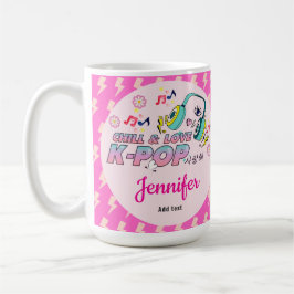 K-pop Music Star koreansk tema Birthday Girl Gift Kaffemugg