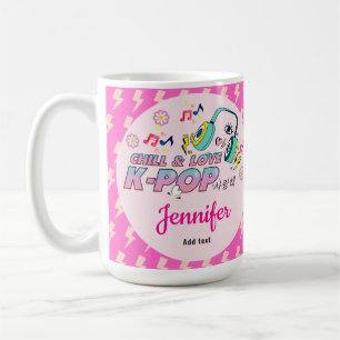 K-pop Music Star koreansk tema Birthday Girl Gift Kaffemugg