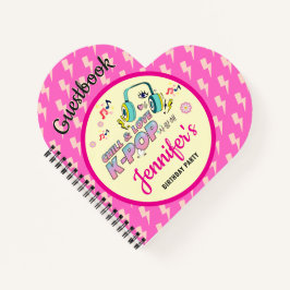 K-pop Music Star Koreansk tema Birthday Guestbook