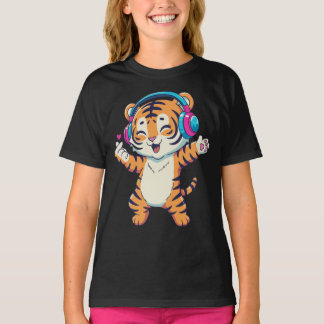 K-pop Musik Tiger Dansar T Shirt